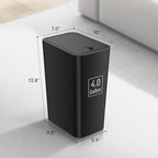 TIPGO Bathroom Trash Can with Lid, 4 Gallon / 15 Liter Small Garbage Can - Image 6