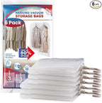 Hanging Vacuum Storage Bags, 6 Pack Large Hanging Space Saver Bags, Vacuum by VELMADE