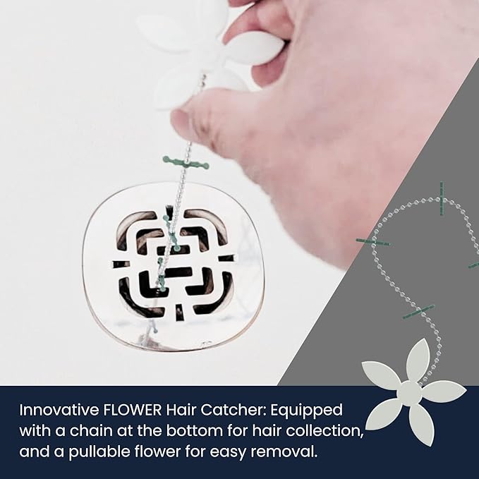 25 Pack Adhesive Shower Drain Hair Catcher Covers – 4" x 4" Disposable Drain - Image 4