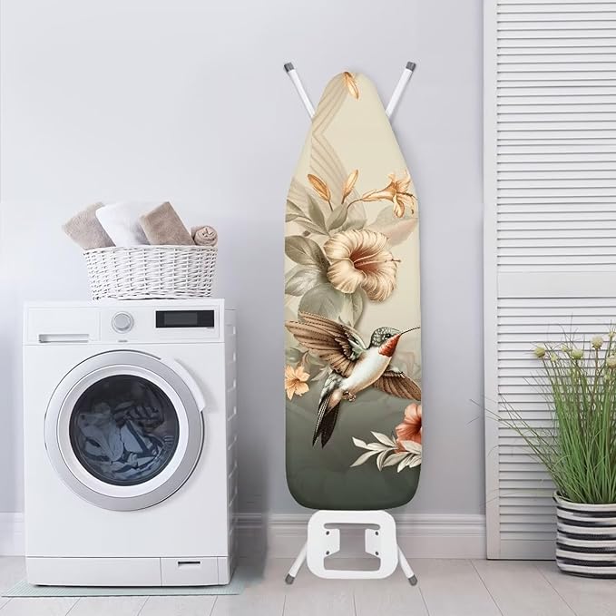 Vintage Hummingbird Floral Ironing Board Cover Heat Reflective Anti-dust - Image 3