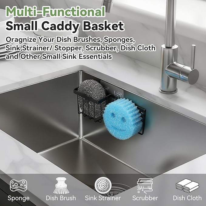 Sponge Holder for Kitchen Sink, Sponge Caddy for Scrub Daddy / Scrub Mommy - Image 6