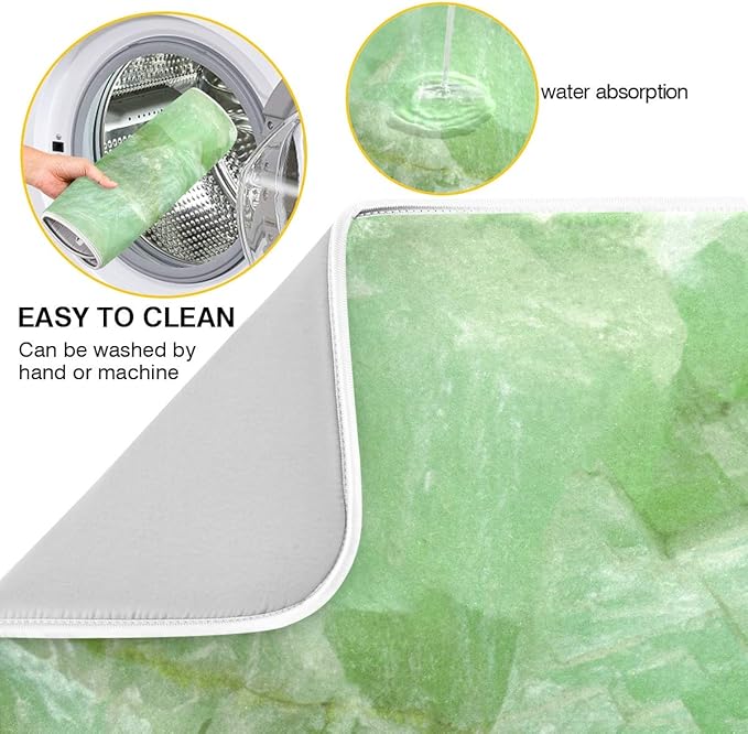 Super Absorbent Dish Drying Mat, Microfiber Fast-Drying Dish Mat, Kitchen Dish - Image 2