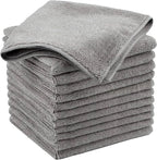 Microfiber Cleaning Cloth Grey 12 Pack Premium Microfiber Towels by MIRACLEAN