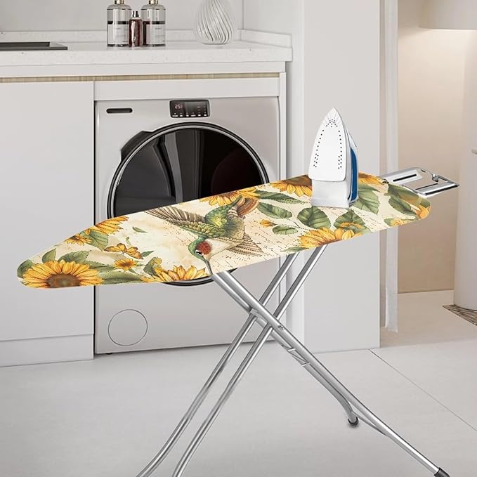 Sunflower Ironing Board Cover, Hummingbird Ironing Board Pad Cover Protector - Image 2