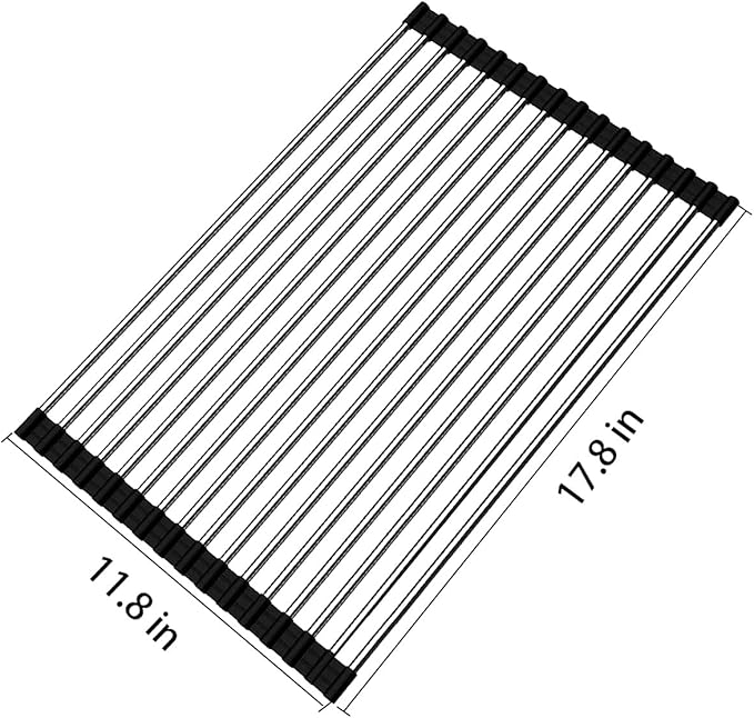 Ahyuan Roll up Dish Drying Rack Over The Sink Kitchen Roll up Sink Drying Rack - Image 7