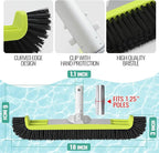18" Pool Brush Head for Cleaning Swimming Pool Walls, Curved Ends - Image 6