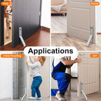 Door Stop, No Drilling Door Stoppers to Keep Door Open, Easy Pedal Kick Down - Image 3