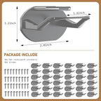 36 Pack Adhesive Hat Hooks for Wall, Super Strong Hat Rack for Baseball Caps - Image 4