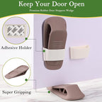 Fursafe&Q Rubber Door Stoppers for Bottom of Door, Door Stop Wedge - Image 3