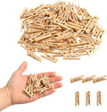 KIMOBER 1.18Inch Wooden Clothespins, Sturdy Natural Wooden Craft Peg Pins Clips by KIMOBER