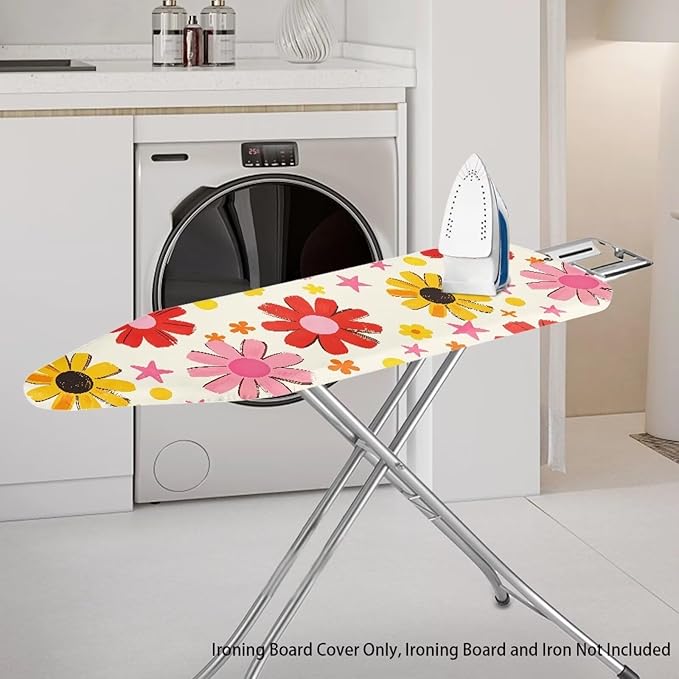 Boho Floral Ironing Board Cover 15x54 Inch Applicable Standard Size Colorful - Image 2
