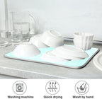 Turquoise Marble Dish Drying Mat - Image 7