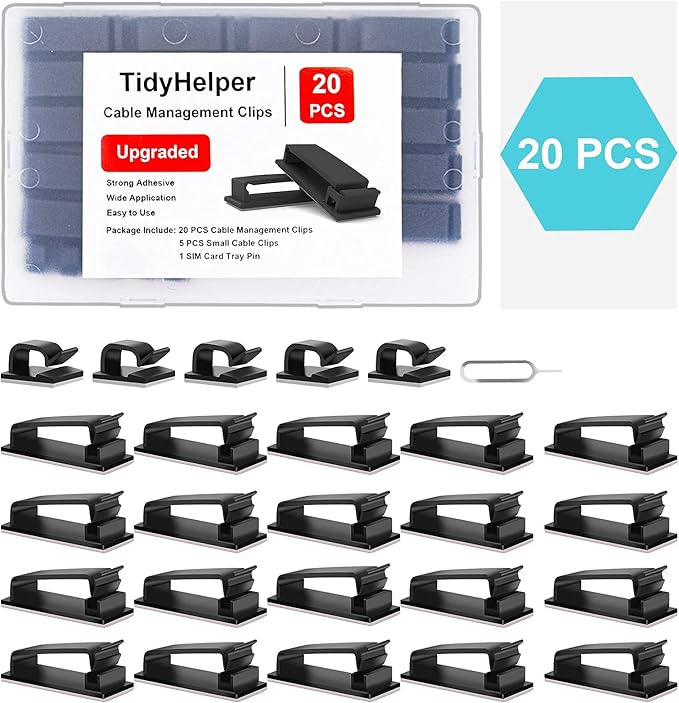 Cable Management Clips, Large Cord Clips - Image 6