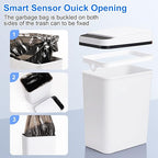 Bathroom Automatic Trash Can 3 Pack 2.2 Gallon Motion Sensor Touchless Small - Image 6