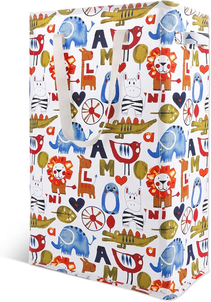 Odonata Slim Laundry Hamper Handles Collapsible Laundry Basket Thin Dirty by Odonata