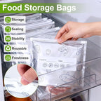 Reusable Aluminum Foil Sealable Storage Bags, Thicken Stand Up Foil Sealable - Image 6