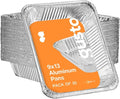 GUSTO [30 Count 9x13 Inch Aluminum Pans, Half Size Deep Steam Foil Pans by GUSTO