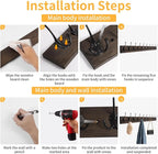 IBosins Wall Mounted Coat Rack - Image 7