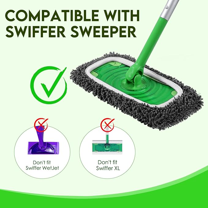 Reusable Wet Pads Refill for Swiffer Sweeper Mop - Image 2