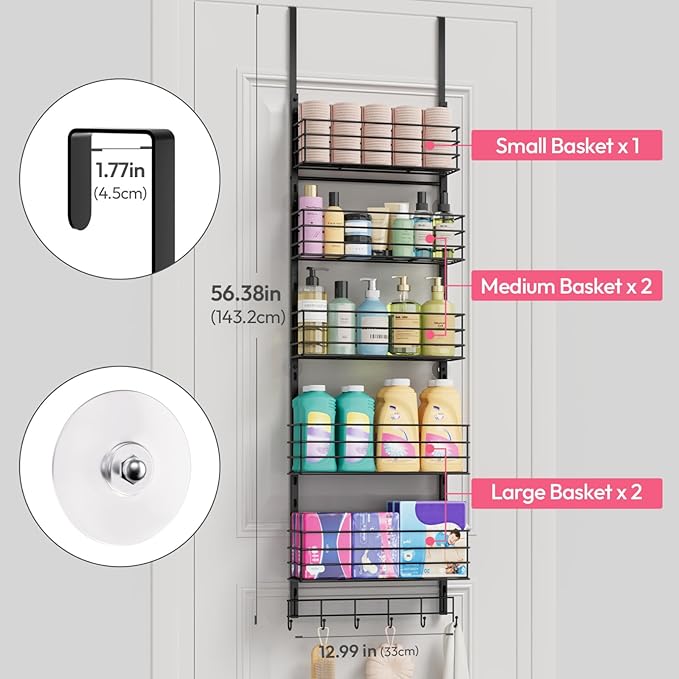 SWTYMIKI Over The Door Organizer - Image 3