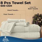 DAN RIVER 8 PC Luxury Bath Towels - Image 7