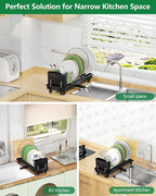 Small Dish Drying Rack, Compact Dish Rack - Image 6