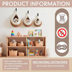 Honeydak Boho Decor Hanging Wall Baskets - Image 3