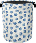 Blue Polka Dots Laundry Basket by Gearsly