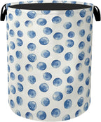 Blue Polka Dots Laundry Basket by Gearsly