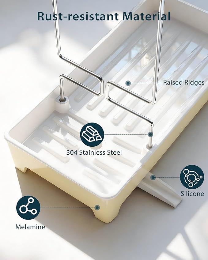 Minimalist Sink Caddy, Rustproof Sponge Holder - Image 7