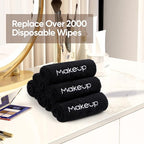 HOMEXCEL Makeup Remover Cloth 6 Pack, Premium Washable Soft 13x13 Inch Facial - Image 5