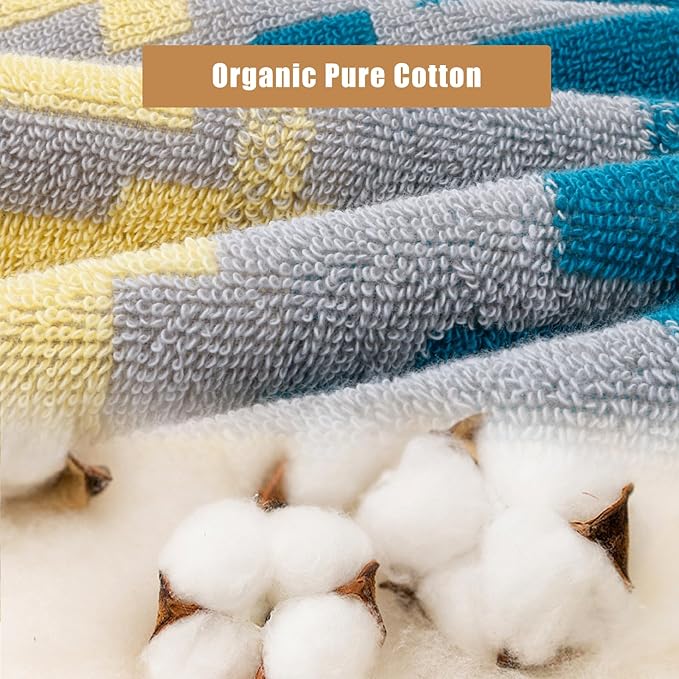 SEMAXE 18-Pack Bath Towel Set Include 6 Bath Towels, 6 Hand Towels, 6 Wash - Image 2