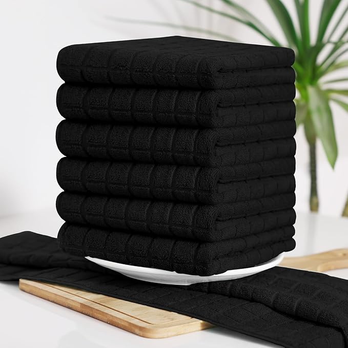 Homaxy Premium Cotton Kitchen Towels 16"x 28", Large Natural Ring Spun 390 GSM - Image 8