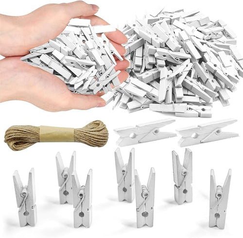 1.35 Inch Mini Clothes Pins for Photo100 Pcs by SETNDTS