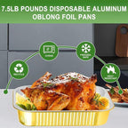 15 Pack 9x13 Gold Aluminum Foil Pans - Image 5