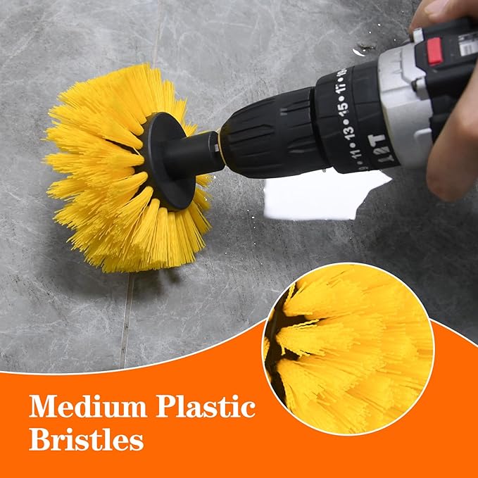 Drill Brush, Carpet Cleaning Brushes, - Image 2