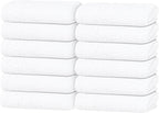 Tens Towels Pack of 12 Washcloths, 12 x 12 Inches, Lighter Weight, Quick to Dry by TensTowels