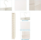 MAX Houser 10-Shelf Hanging Shoe Shelf Organizer, Hanging Shoe Storage - Image 4