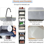 Large-Sized Hanging Shoe Organizer 10-Shelf, Sturdy Hanging Closet Organizer - Image 5