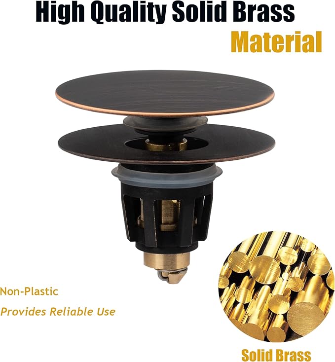 Artiwell Universal Bathroom Sink Drain Stopper, Fits Most Pop-Up Drains - Image 7