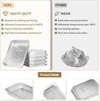 Aluminum Foil Pans, Extra Heavy Duty Disposable Aluminum Baking Pans, - Image 3