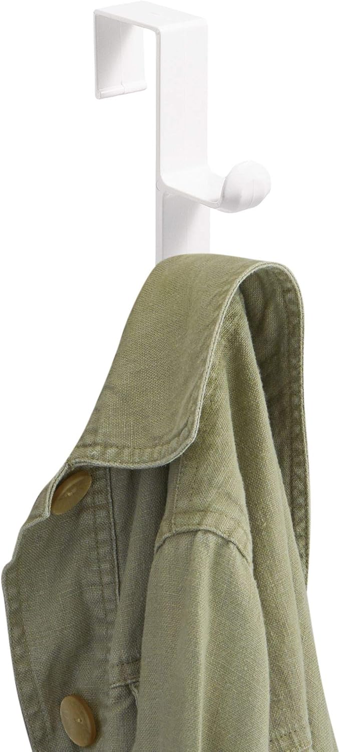 iDesign Over The Door Plastic Dual Hook Hanger - Image 4