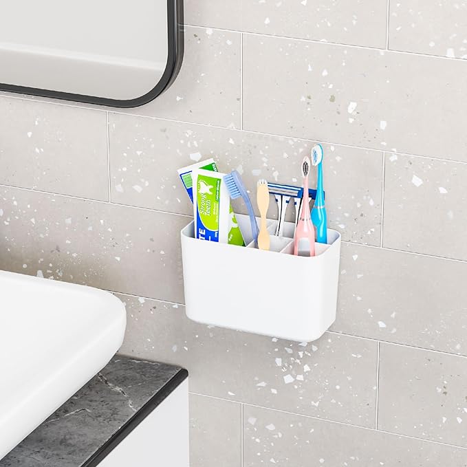 Electric Toothbrush Holder for Bathroom Countertop and Wall Mounted - Image 7