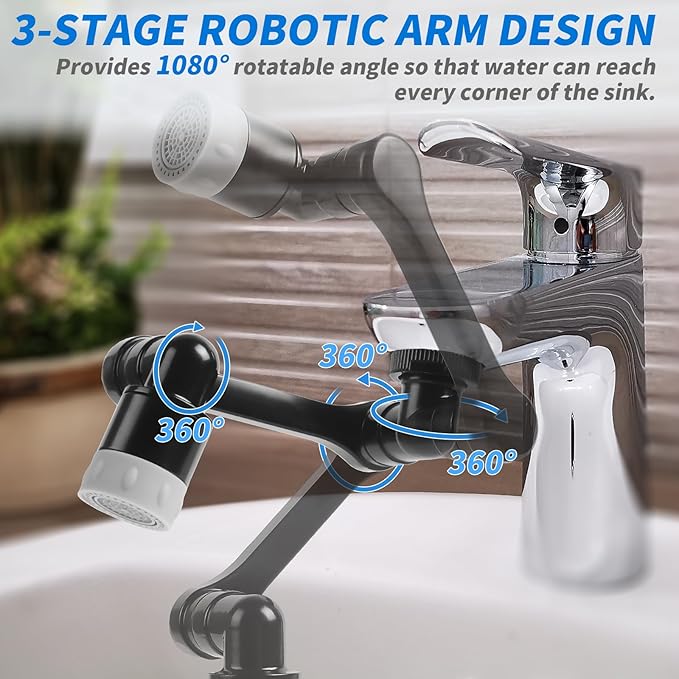 1080° Swivel Faucet Extender - Image 5