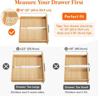 Lifewit 8 Pack 2.36" High Drawer Dividers 40-56cm/16-22 Adjustable Drawer - Image 3