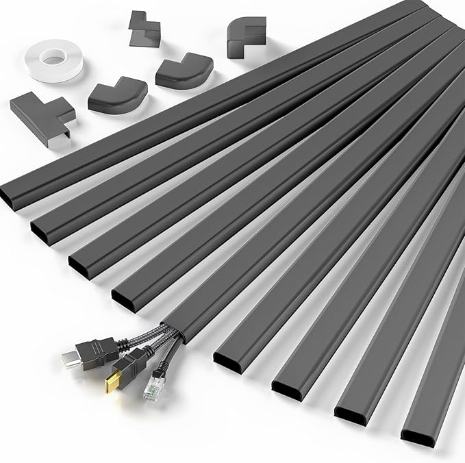 Delamu Cord Hider, 142in Cable Hider, Cord Covers by DELAMU