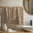 Brown Spring Floral Hand Towels - Image 6