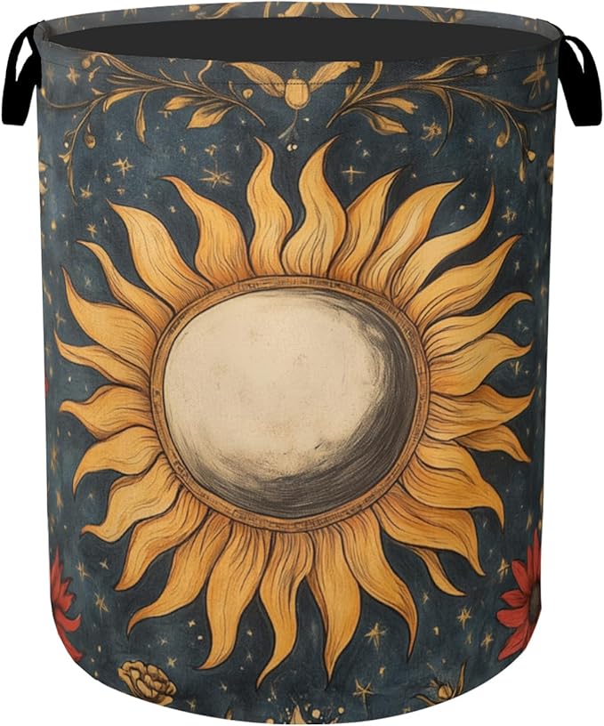 Gothic Sun Large Clothes Hamper Bag by Gearsly