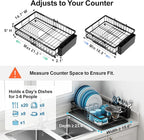 GSlife Family Size Large Capacity Expandable Dish Drying Rack - Image 2