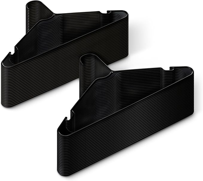 Amazon Basics Space Saving Plastic Clothes Hangers, Sturdy Closet Organizer by AmazonBasics
